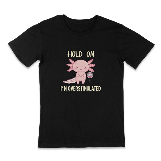Hold on I'm overstimulated - funny t-shirt